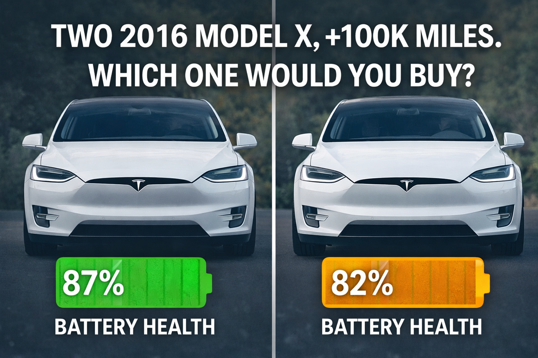 Two 2016 Tesla Model X With 100K Miles: Why Battery Health Matters More Than Mileage