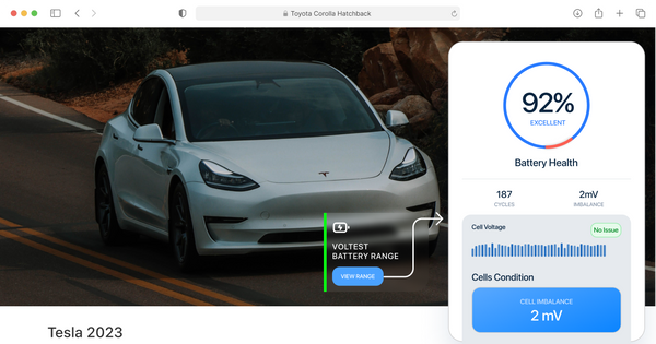 Inside a Certified EV Battery Health Report
