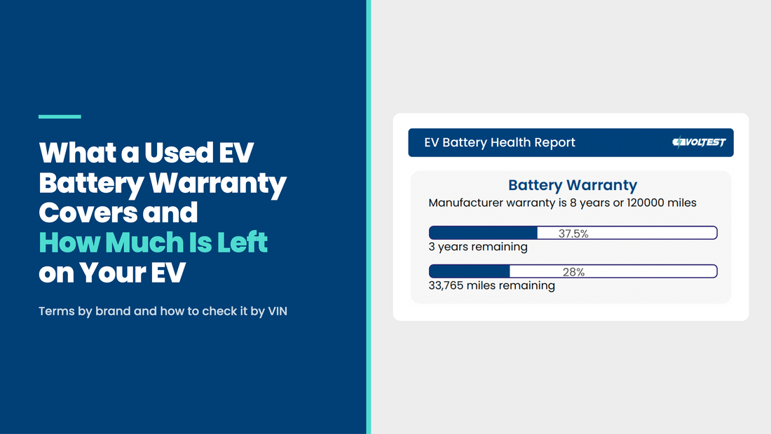 What a Used EV Battery Warranty Covers and How Much Is Left on Your EV